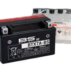 Akumulator do skutera 125, model BTX7A-BS, 12V, 6.3Ah. W zestawie elektrolit.