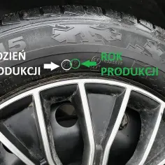 Jak sprawdzić rok produkcji opony Dębica? Na oponie widoczny jest tydzień i rok produkcji: 2612.