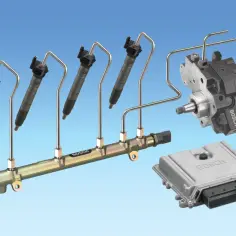 Elementy systemu Common Rail: wtryskiwacze, listwa paliwowa, pompa i sterownik ECU. Poznaj zasadę działania Common Rail.