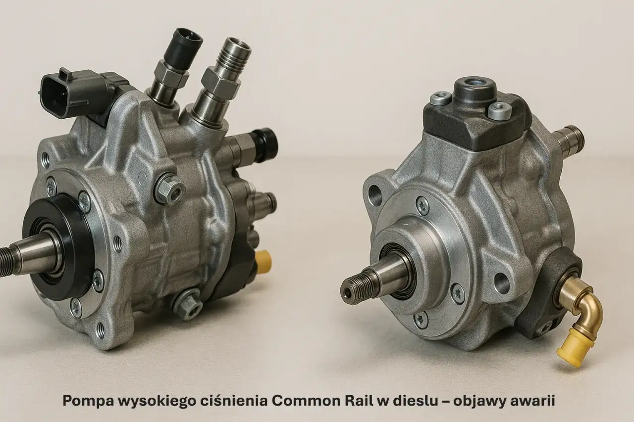 Dwie pompy Common Rail. Zapowietrzona pompa paliwa objawy mogą być widoczne na tych elementach, gdy silnik diesla nie działa prawidłowo.