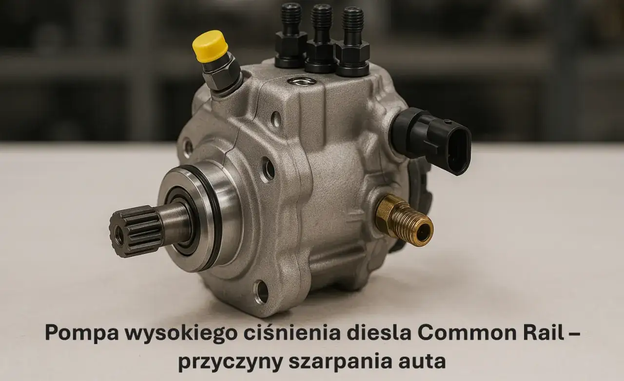 Pompa wysokiego ciśnienia diesla Common Rail. Jej awaria może powodować objawy takie jak szarpanie auta.