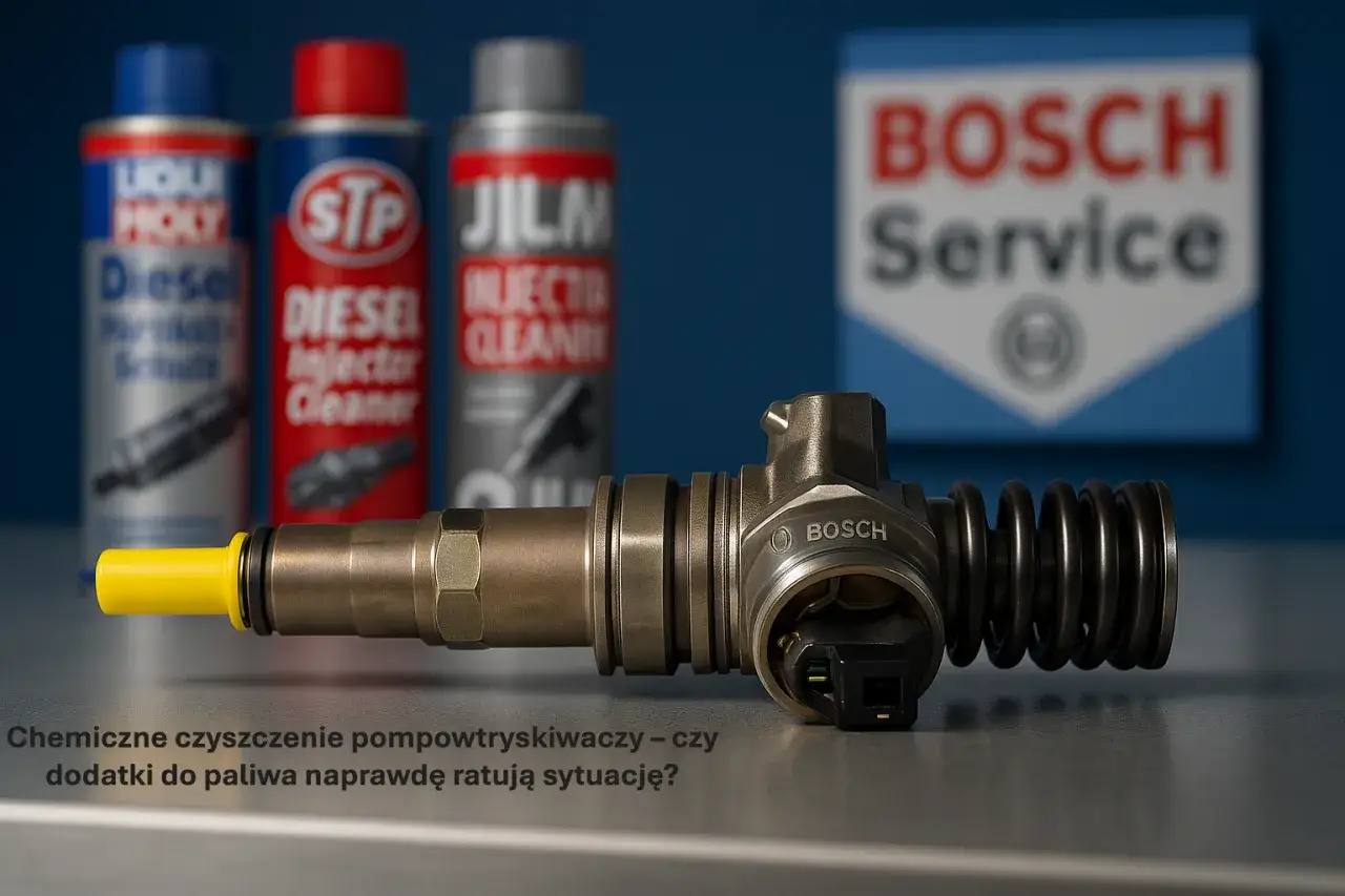 Pompowtryskiwacz Bosch i puszki z dodatkami do paliwa. Czy dodatek do benzyny czyszczący wtryski to skuteczny sposób na ich regenerację?