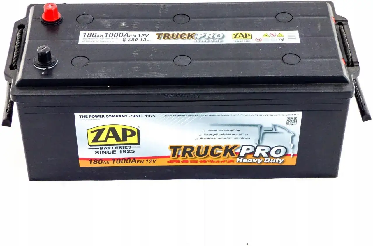 Akumulator ZAP TruckPRO 180Ah 1000A, idealny do ciężkich zastosowań.