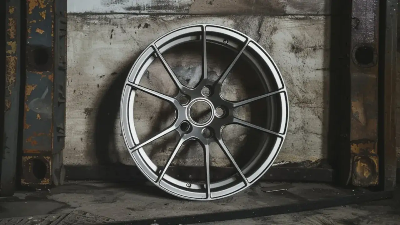 Elegancka felga aluminiowa, która może być kluczowa w odpowiedzi na pytanie, ile waży felga aluminiowa.